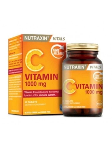 Nutraxin C Vitamin 1000 mg 30 Tablet - Zaman Salınımlı
