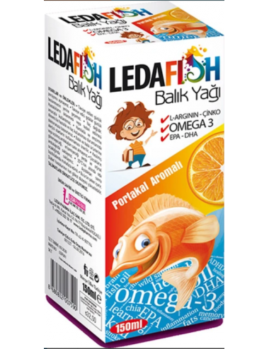 Ledapharma Ledafish Balık Yağı 150 Ml Portakal Aromalı