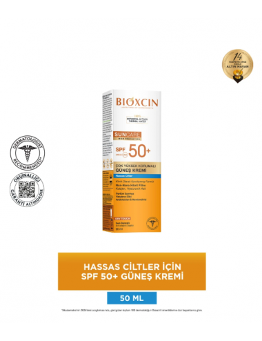 Bioxcin Suncare Hassas Ciltler SPF50+ Güneş Kremi 50 ml