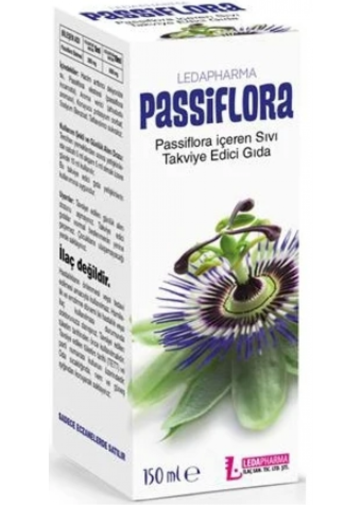 Ledapharma Passiflora ŞURUP150ML Sıvı Takviye Edici Gıda