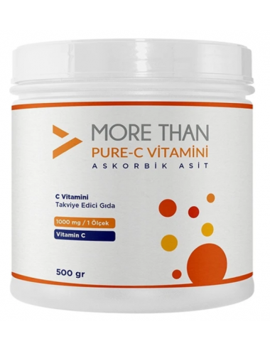 More Than Pure C Askorbik Asit 500 gr Toz C Vitamini Normal Vücut Fonksiyonu İçin